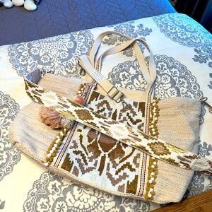 America & Beyond Embellished Tote Bag